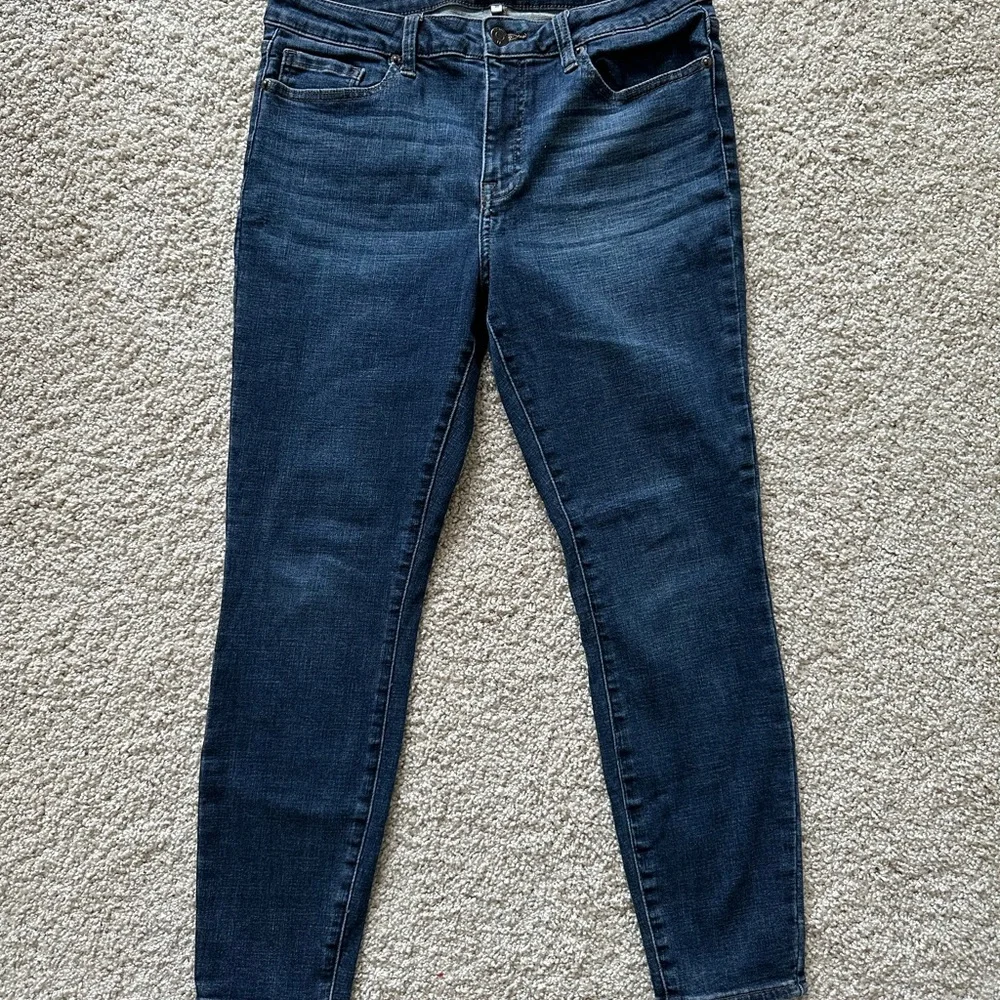 Pistola | Arielle Revolve Mid Rise Dark Wash Stretchy Skinny Jeans 30 - Picture 3 of 5